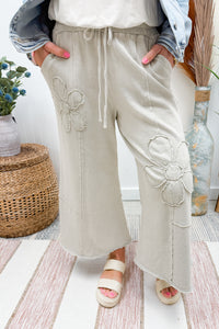 Stone Mineral Wash Daisy Sweatpants