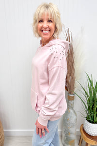 Violet Studded Hoodie