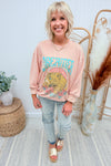 Pink Dreamer Leopard Graphic Sweatshirt