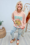 Pink Dreamer Leopard Graphic Sweatshirt