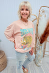 Pink Dreamer Leopard Graphic Sweatshirt