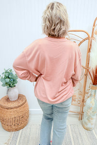 Pink Dreamer Leopard Graphic Sweatshirt