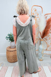 Ash Mineral Wash Floral Jumpsuit