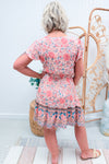 Pink Floral Boho Dress