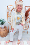 Yellow Patch Lace Gauze Top