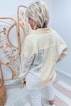 Yellow Patch Lace Gauze Top