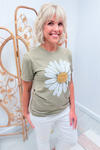Olive Daisy Graphic Tee