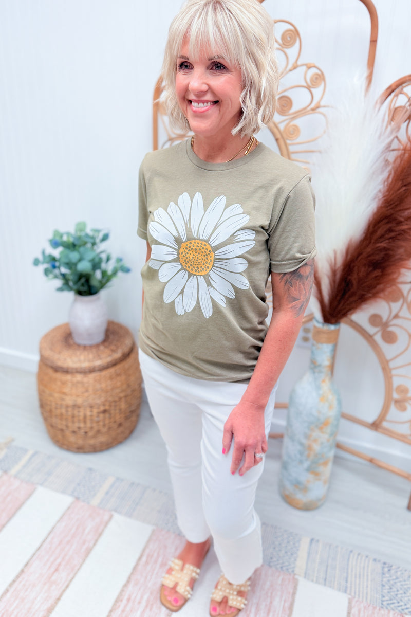 Olive Daisy Graphic Tee