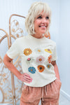 Ivory Daisy Grahpic Tee