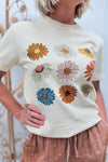 Ivory Daisy Grahpic Tee