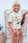 Ivory Daisy Grahpic Tee