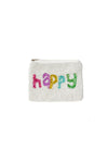 Happy Vibes Beaded Coin Purse