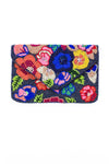 Multicolor Floral Beaded Crossbody Bag