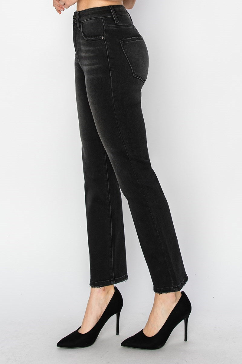 Bella Black Straight Leg Jeans