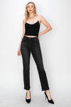 Bella Black Straight Leg Jeans