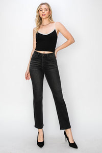 Bella Black Straight Leg Jeans