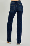 Kenny Mid Rise Long Dark Denim