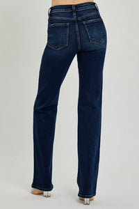 Kenny Mid Rise Long Dark Denim
