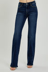 Kenny Mid Rise Long Dark Denim