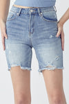 Catalina Distressed Long Shorts