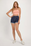 Magnolia Dark Wash Cuff Shorts